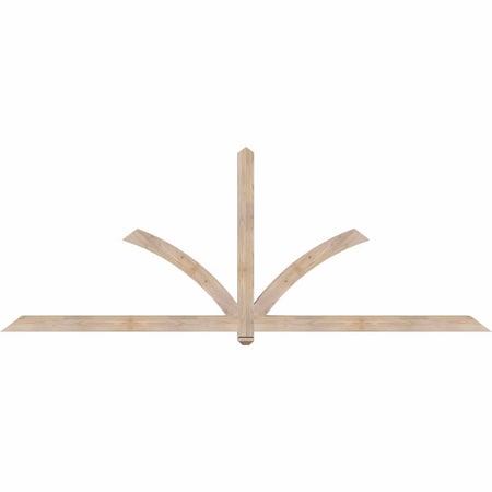 Ekena Millwork Redmond Smooth Timber Gable Bracket, Douglas Fir, 108"W x 40"H x 3 1/2"D x 3 1/2"F, 9/12 Pitch GBW108X40X0404RED00SDF